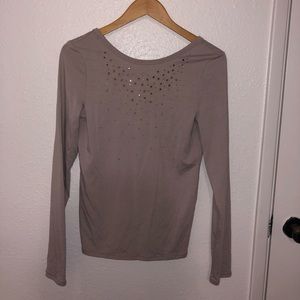 Crystal Embellished Long Sleeve